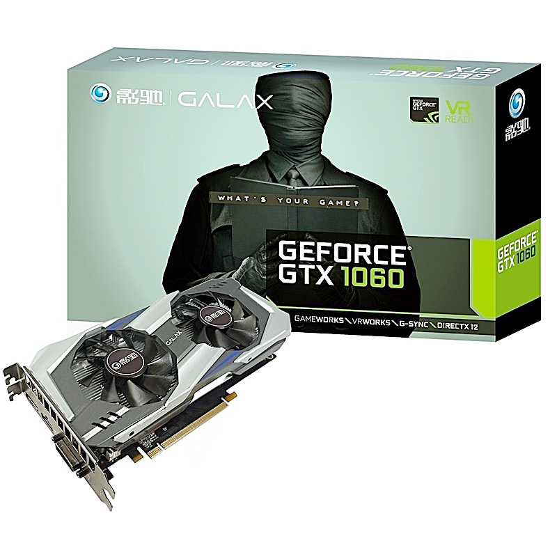 影驰gtx1060骁将6g vr游戏独立显卡 960升级版 战gtx970 非1080