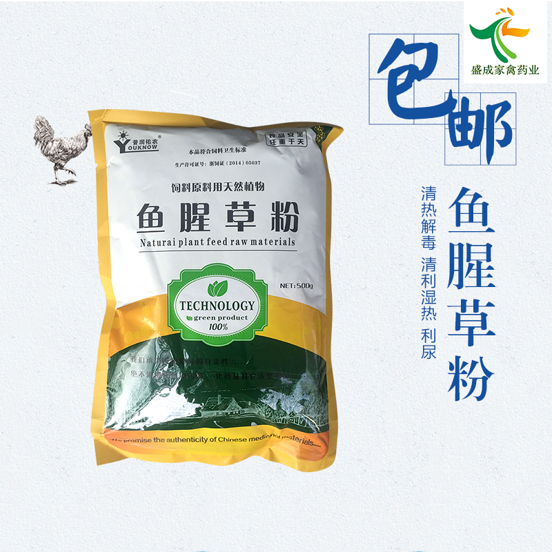 【鱼腥草粉】清热解毒清利湿热利尿 纯植物天然原料500g 盛成禽药