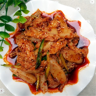 陕西特产小吃 宝鸡擀面皮凉皮之纯手工香辣面筋呱呱 方便速食真空