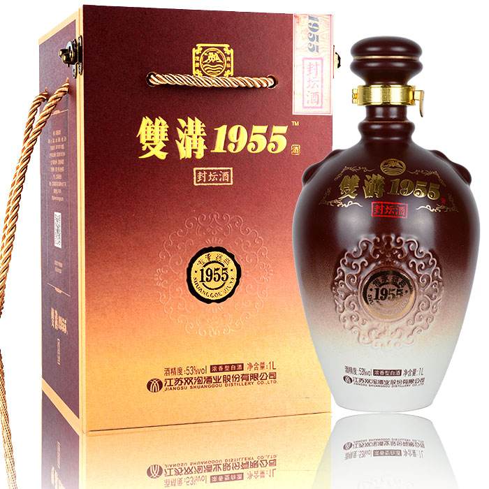 53度双沟1955封坛酒1l装 双沟大曲封坛大典纪念酒礼品