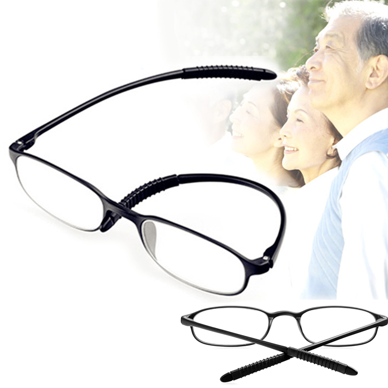 超轻便携时尚轻盈tr90老花镜男女耐折防滑树脂老光眼镜100-400度