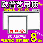嵌入式厨卫面板灯 600铝扣板厨房灯 LED平板灯300 集成吊顶led灯