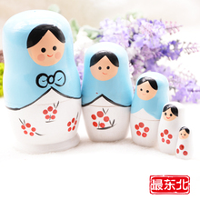 5五层儿童玩具创意摆件生日礼品工艺品 俄罗斯套娃进口正品