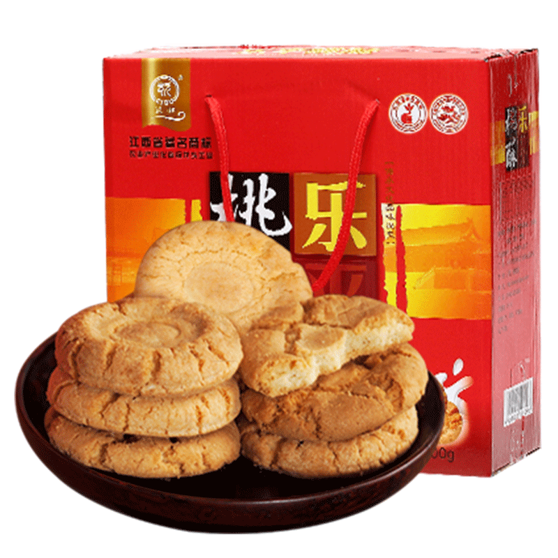 瓷都桃酥饼江西乐平桃酥王特产传统点心糕点零食小吃2100克/箱