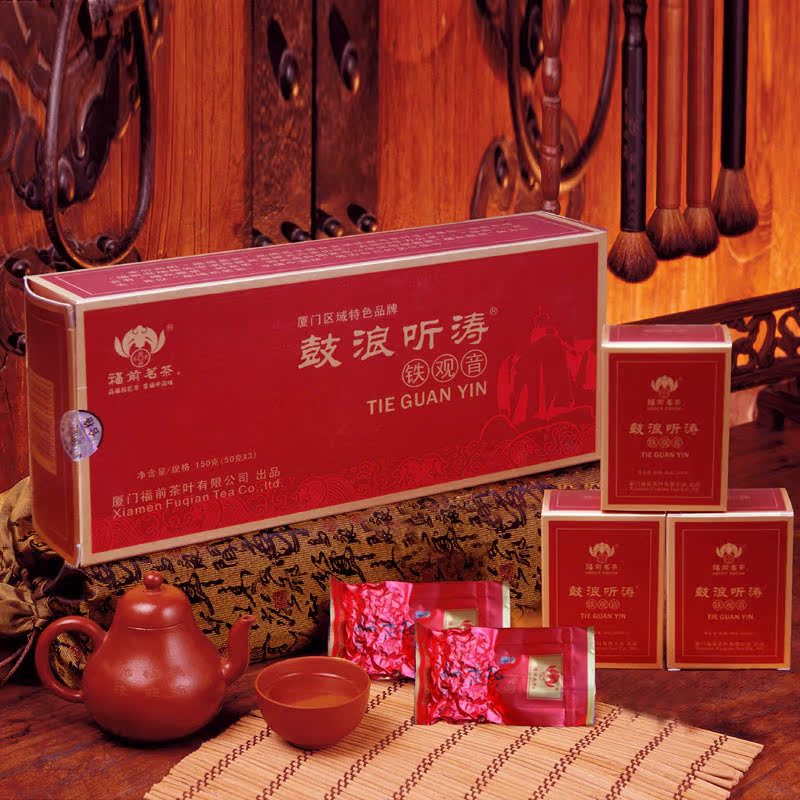 安溪铁观音鼓浪听涛品牌精品特级铁观音新茶叶福建乌龙茶礼盒装