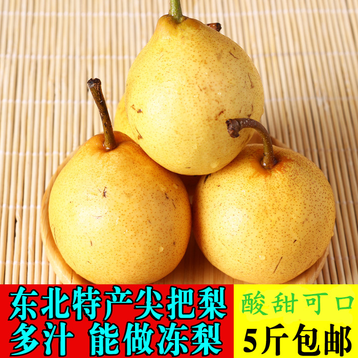 尖把梨 正宗东北特产尖把酸梨软梨冻梨 尖把酸秋子梨