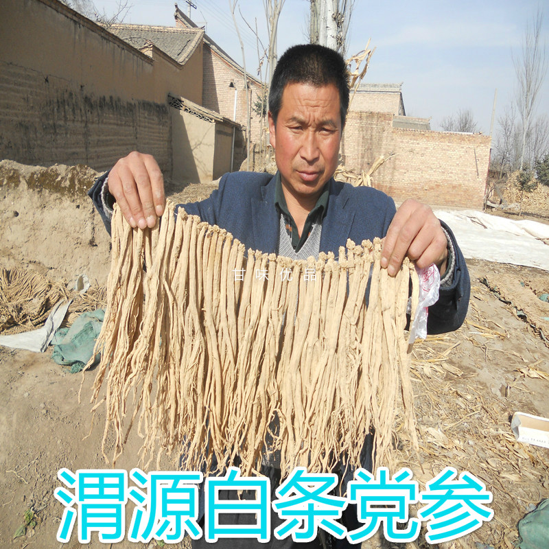 中药材党参野生白条党参岷县无硫当归黄芪党参大中条500克包邮