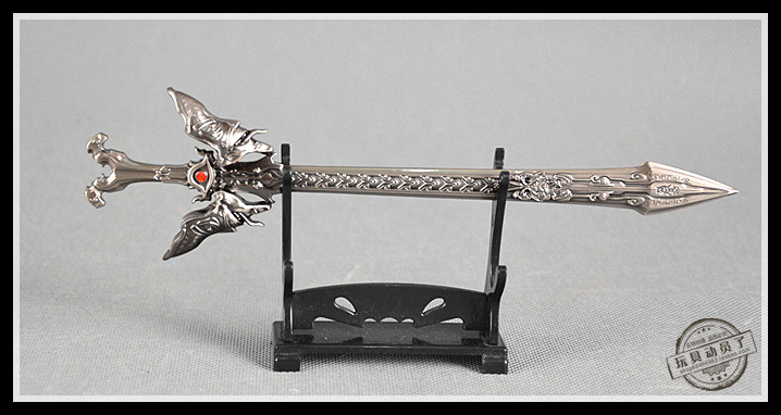 1:6兵器武器模型 秦时明月官方正版蚩尤剑宝剑金属收藏品可配兵人