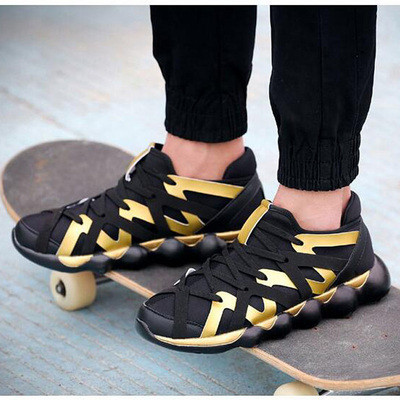 山本耀司y3男鞋 厚底运动休闲跑步鞋黑武士y3