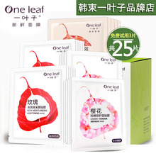 一叶子樱花玫瑰面膜补水保湿美白淡斑收缩毛孔官方旗舰店官网正品