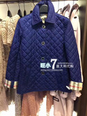 BURBERRY/博柏利正品女士菱格短款修身棉服棉衣外套40276431现货