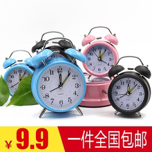 小闹钟 多功能创意闹钟学生儿童卧室床头静音夜光闹钟可爱简约时尚