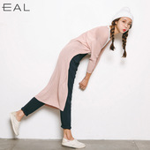 毛衫 L131 薄款 直筒长款 短袖 开衫 EAL羽迹2017春夏女式针织衫