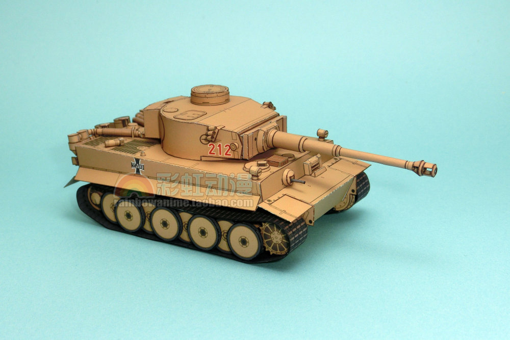 巨大的场景地图纸模 二战战场手工立体纸模型 坦克车战车纸模型