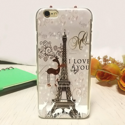 苹果6s手机壳玫瑰金卡通iphone6plus硅胶保护