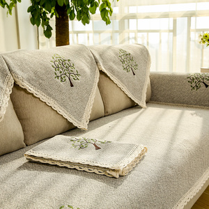 四季通用全棉布艺沙发坐垫