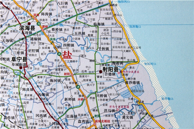 2017江苏省地图 政区图 中国分省系列地图 折叠纸质易图片