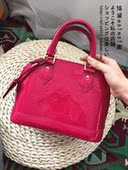 枚红色玫粉色 BB漆皮贝壳包 欧洲专柜LV M91771印度粉 ALMA 现货