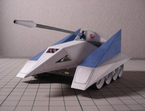 立体折纸手工制作模型剪纸 仿真 宇宙战车 星际坦克 3d纸模