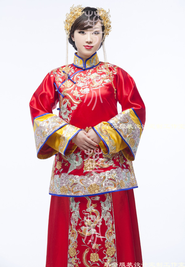 秀禾装 秀禾装 裙褂 龙凤褂 中式结婚礼服 喜服 婚纱 新娘装嫁衣