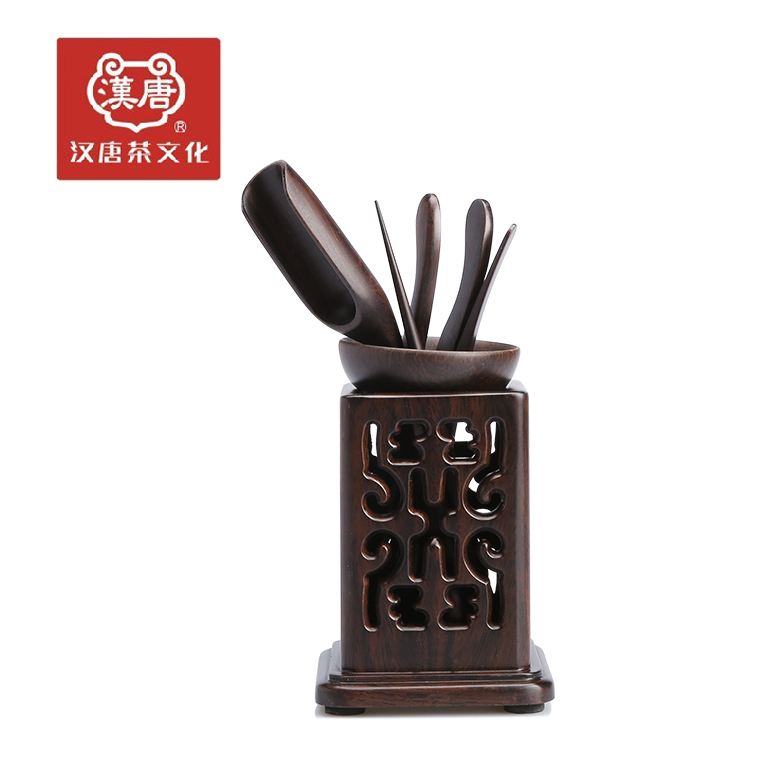 春之茗 汉唐茶具茶道六君子 黑檀木花梨木实木茶具功夫茶道 包邮
