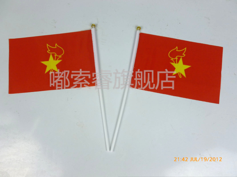 旗帜 少先队队旗 手摇队旗 手挥队旗 8号队旗14*21厘米