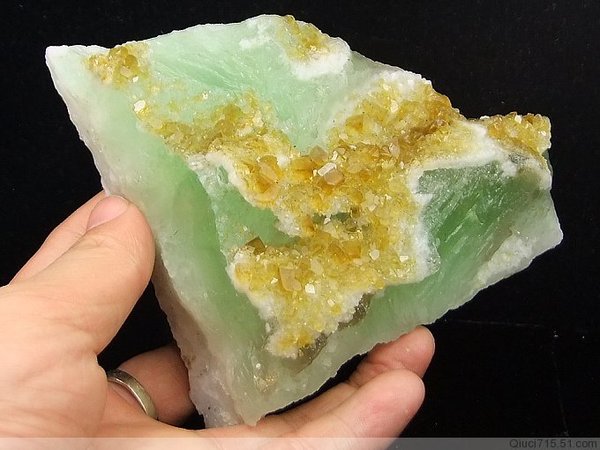热销矿物晶体 绿萤石 矿物晶体标本 教学矿石原