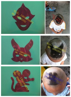儿童刻发-儿童个性雕刻发型模具-儿童头发刻花发型模具(10个)图片