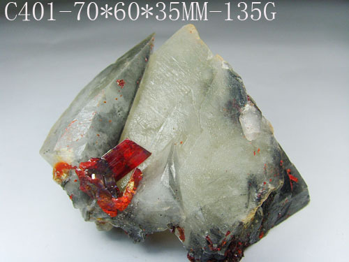 雄黄 Realgar 方解石 地球宝贝 收藏观赏性 矿物晶体标本