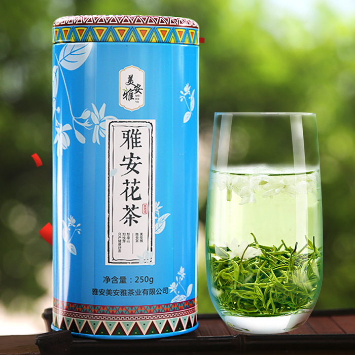 美安雅茉莉花茶2016新茶茉莉花茶叶 雅安花茶 浓香四川花毛峰250g