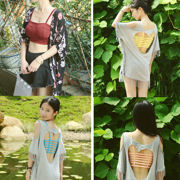 热销小吊带 欧美新款 <em>后背</em>镂空<em>胸衣夏季</em>运动瑜