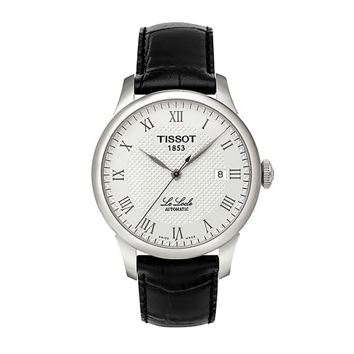 tissot1853天梭力洛克系列瑞士表皮带机械男表t41.1.423.33