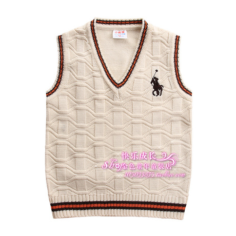 淘宝网购物-<em>童装</em>中大童男童<em>毛线背心马甲</em>针织