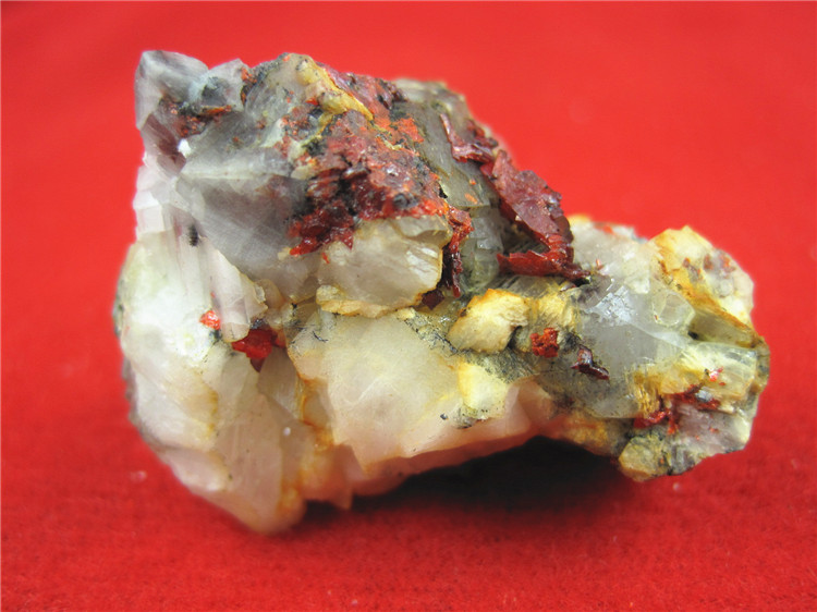 雄黄 石黄鸡冠石之家矿物标本原石 Realgar 3552