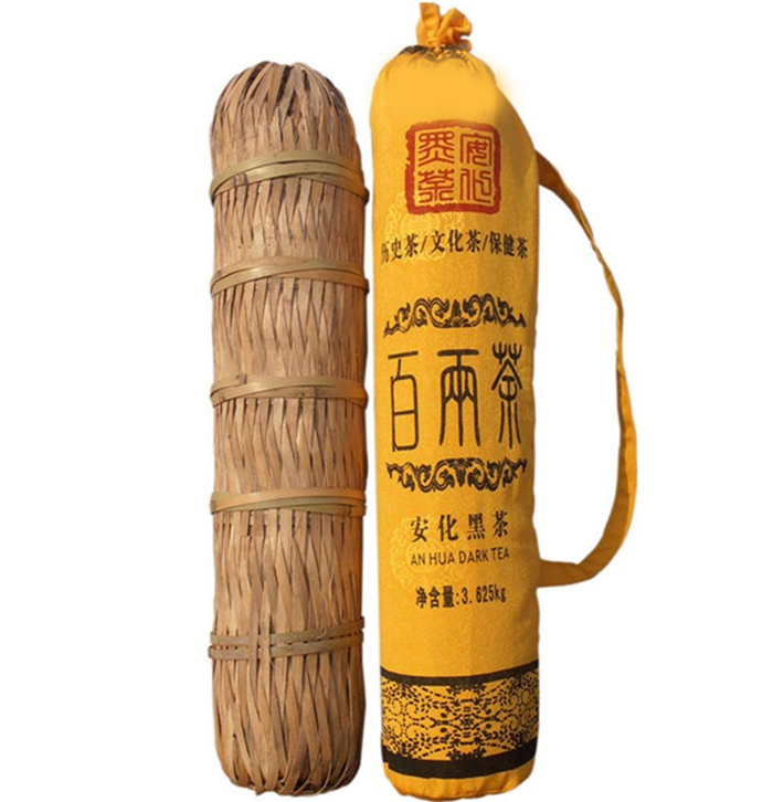 黑茶湖南安化茯砖茶金花百两茶2011芙蓉山3650g百两花卷正品包邮