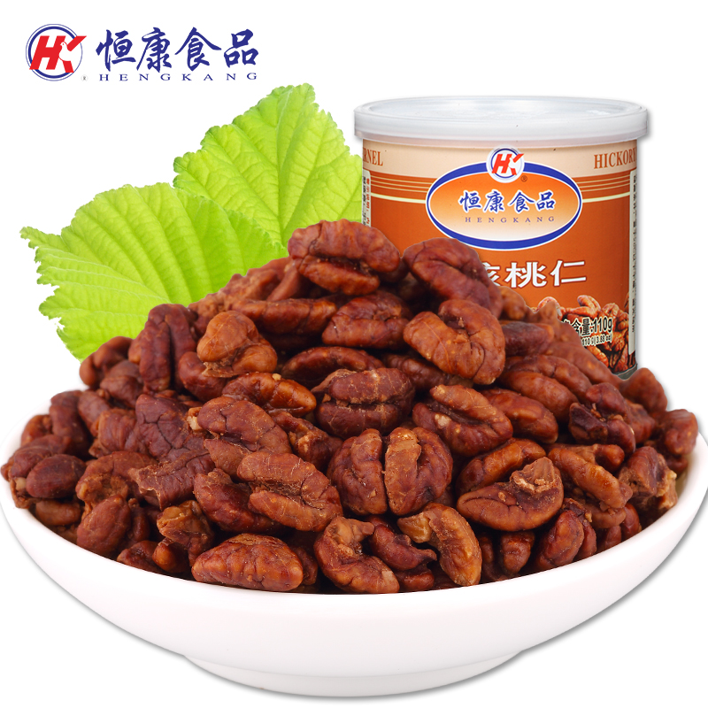 恒康食品  山核桃仁110g 罐装 临安特产坚果小核桃仁