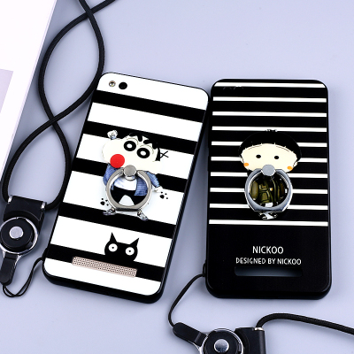 红米4A手机壳红米4a挂绳硅胶保护套防摔透明