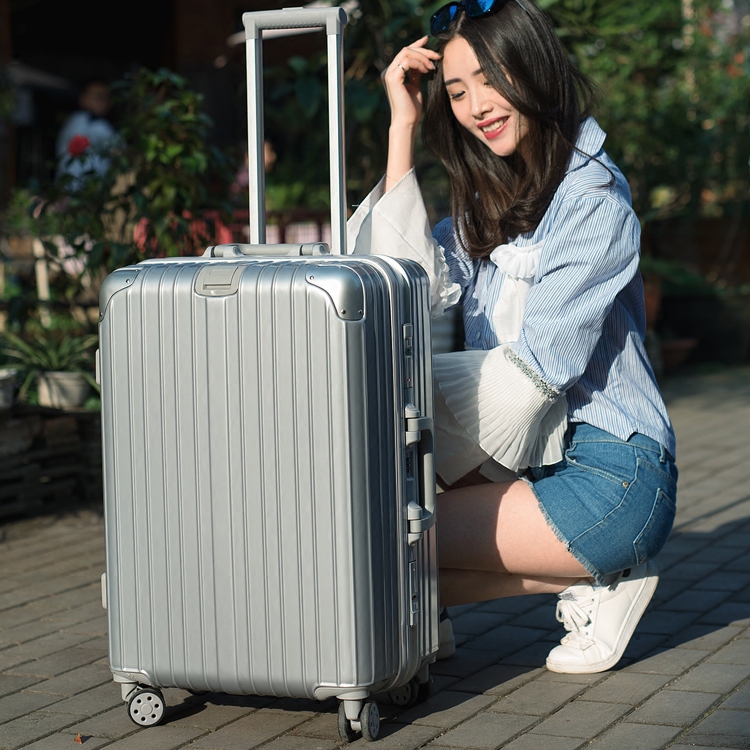 女生行李箱拉杆女小清新韩版大学生个性欧美可爱复古铝合金拉杆箱