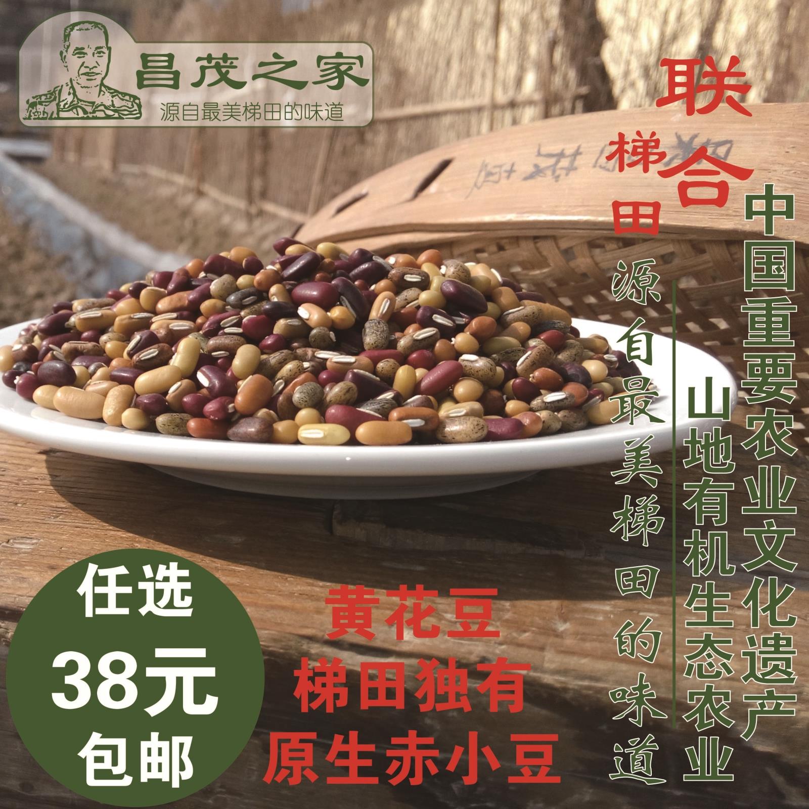 黄花豆1000米特有-竹豆赤小豆长粒非红豆老品种观音豆