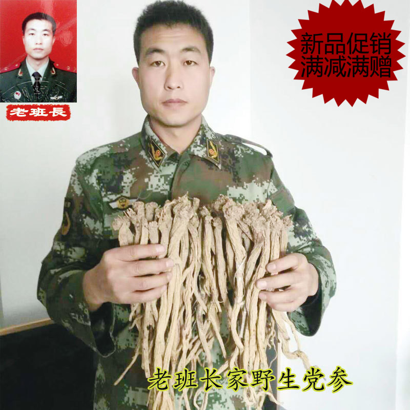 甘肃特产野生党参特级无硫纯天然农家中药材免费切段250g包邮