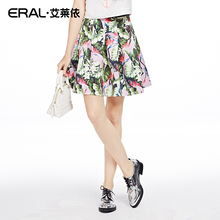 ERAL/艾莱依韩版通勤花色短裙夏半身裙百搭女37011-ECAA图片