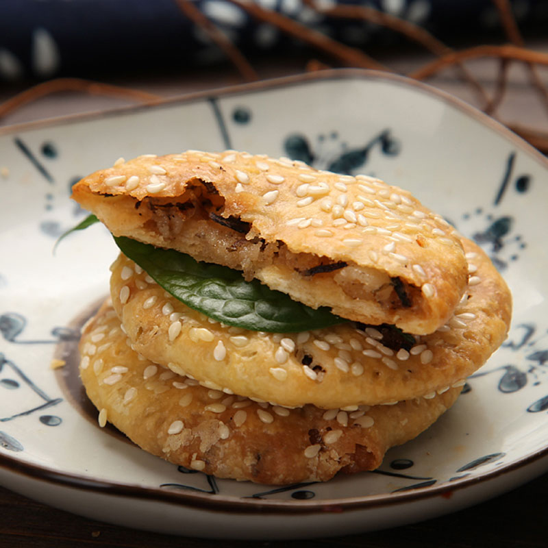黄山烧饼特产手工超港薄金脆芝麻薄酥饼干传统糕点零食小吃170g