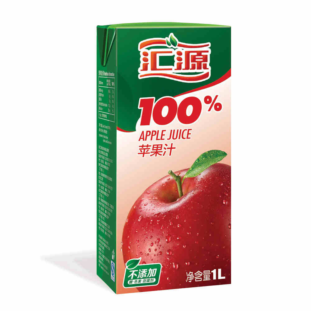 【天猫超市】汇源100%纸盒苹果汁1l 11.90 15.90 7.5折