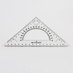 得力6420 三角板 20cm斜边三角尺套装 20厘米多用三角尺 学生文具