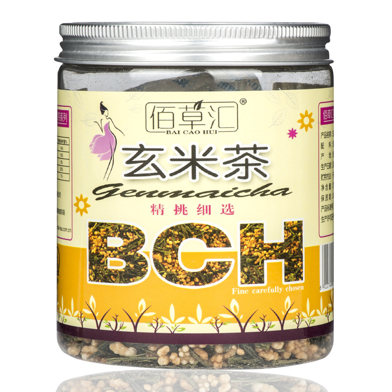 佰草汇 玄米茶 非袋泡茶 特级玄米 新品罐装 散装 100克