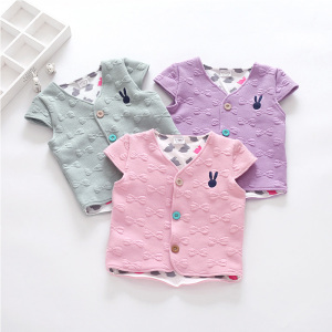 宝宝小兔马甲 2016秋冬装韩版新款女童童装儿童马夹外套wt-5255_Q友网