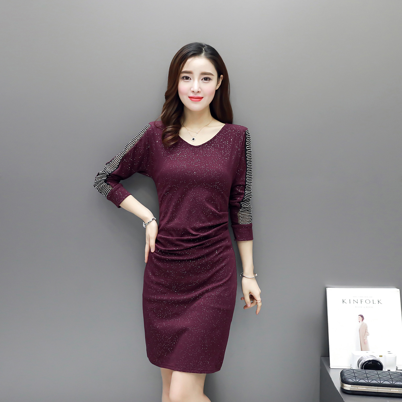 正品[李红国际女装连衣裙]李红国际品牌连衣裙