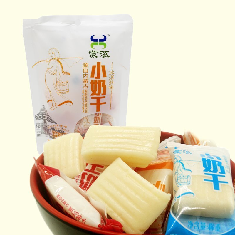 正品[内蒙奶酪吃法]内蒙特产牛初乳奶酪评测 内