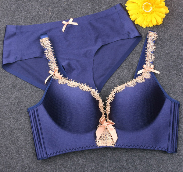 热销<em>文胸</em>套装 nb性感宫廷聚拢<em>文胸拉丝</em>无钢圈