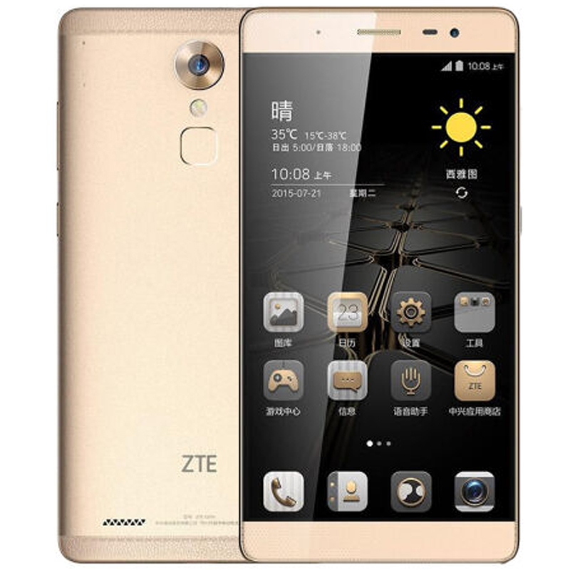 【送原装皮套膜指环】全网通4g zte/中兴 c2016 天机axon max手机